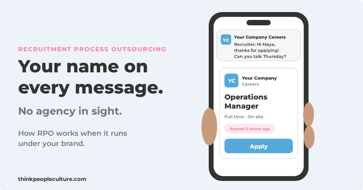 Cover image for the article "How RPO Works When It Runs Under Your Brand"